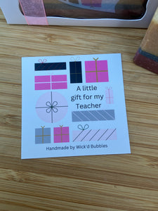 Teacher gift box- Pencil Soap