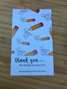 Teacher gift box- Pencil Soap