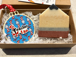Teacher Appreciation Gift Box - Pencil Soap & Christmas decoration